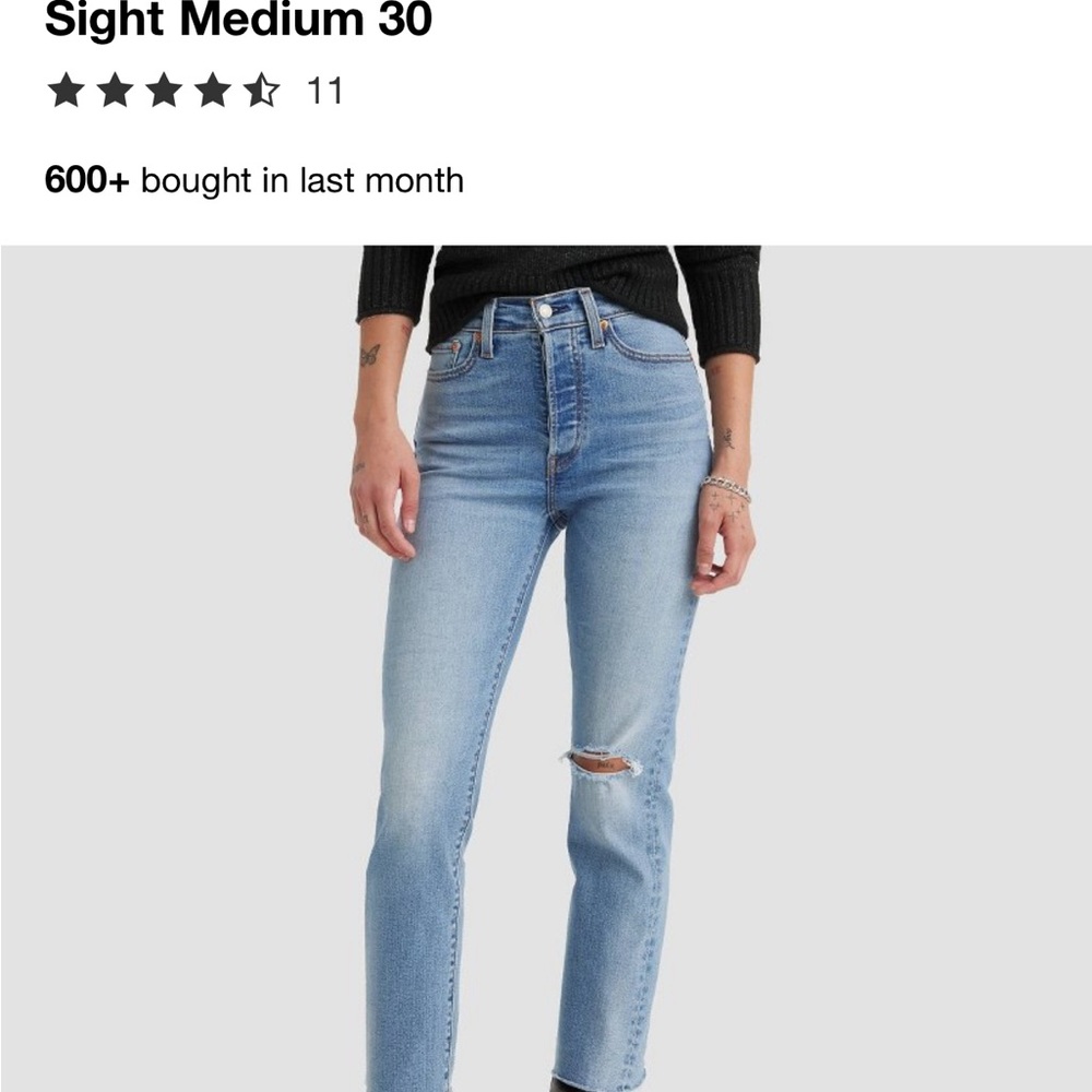 Levi's Light Blue Straight Leg Women's Jeans